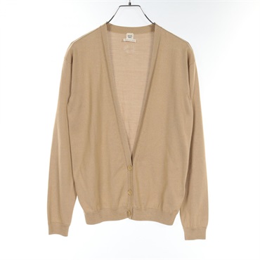 HERMES cardigan #34 knitwear silk Beige Used