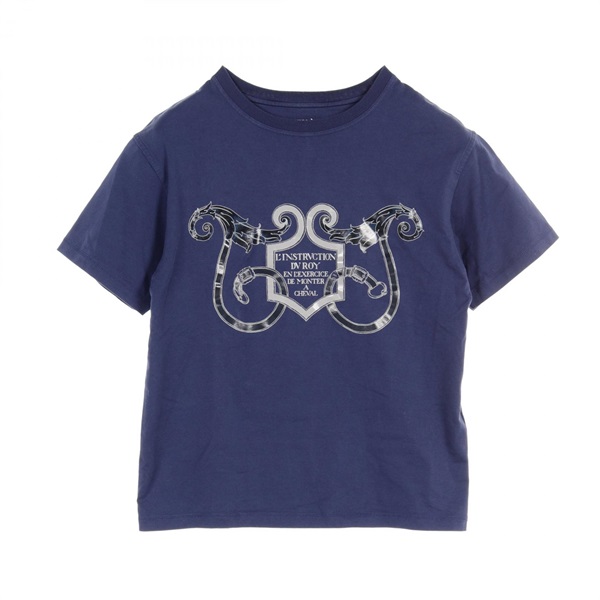 HERMES L'INSTRVCTION DV ROY T-Shirts Tops cotton Navy Used Women size 34