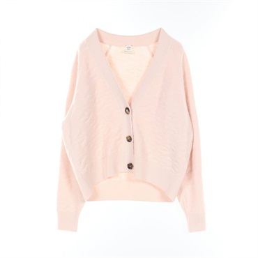HERMES H motif cardigan knitwear coat  2E2701DE wool Pink Used Women size 34