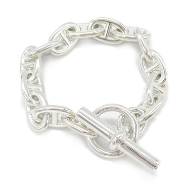 HERMES Chaine d'Ancre PM 14 frames Bracelet Silver925 Used Women