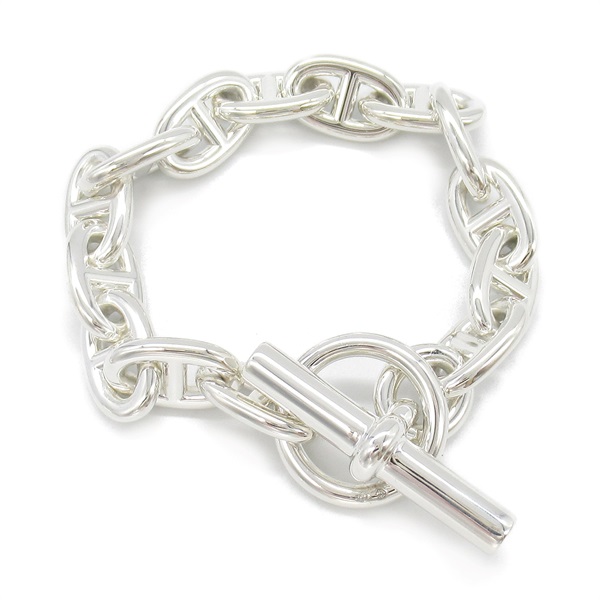 HERMES Chaine d'Ancre PM 14 frames Bracelet Silver925 Used Women