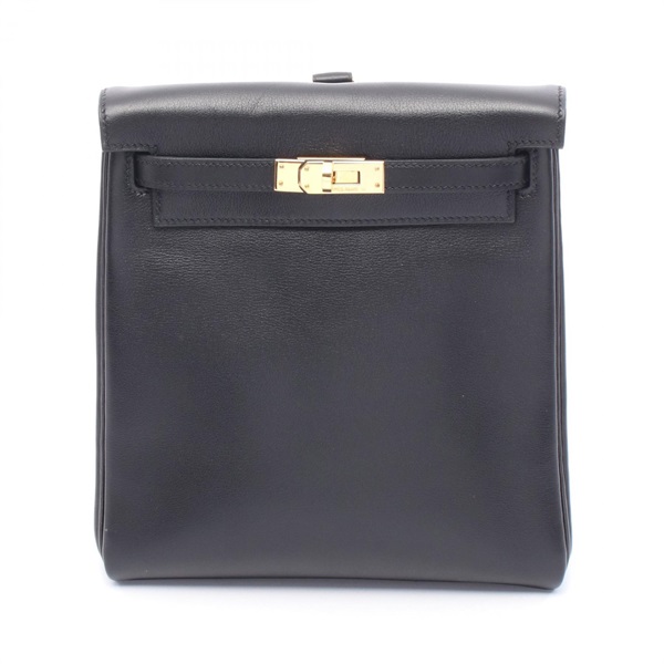 HERMES Kelly a Dos PM Rucksack Backpack C Gulliver leather Noir Used women