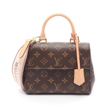 LOUIS VUITTON Cluny MINI Shoulder Handbag M46055 Monogram canvas leather Brown