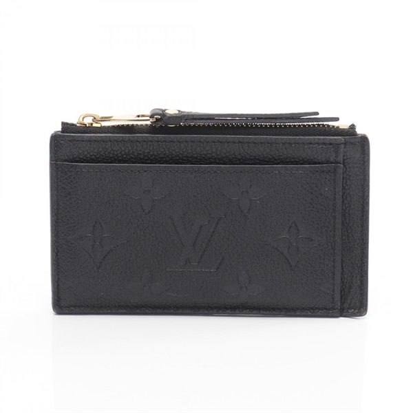 LOUIS VUITTON Porte Cartes Zip coin purse M68339 Monogram empreinte Noir used LV