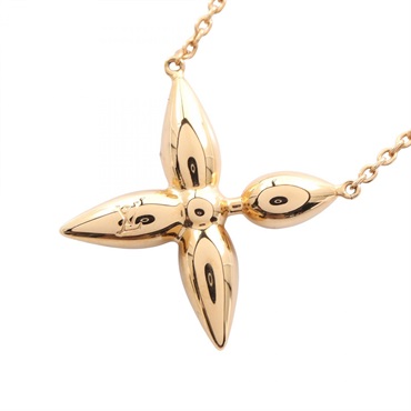 LOUIS VUITTON Collier Louisette Necklace Pendant Gold Plated Used Women LV