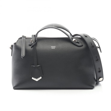 FENDI BY THE WAY MEDIUM Shoulder crossbody Handbag leather Black Used Women