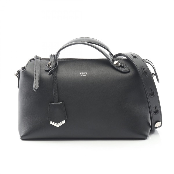 FENDI BY THE WAY MEDIUM Shoulder crossbody Handbag leather Black Used Women