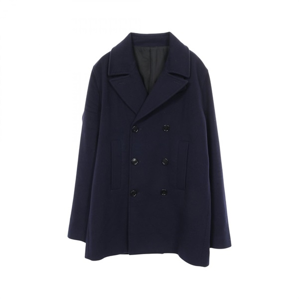 Christian Dior short pea coat #52 cashmere Navy Used mens