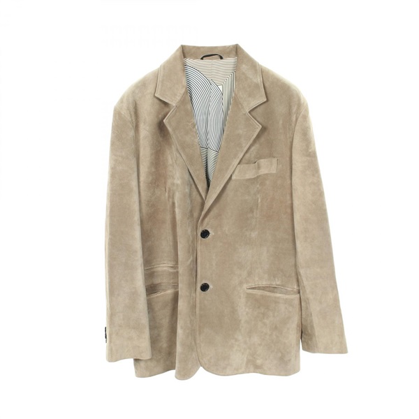 HERMES Tailored Jacket Suede Beige #50 Used mens
