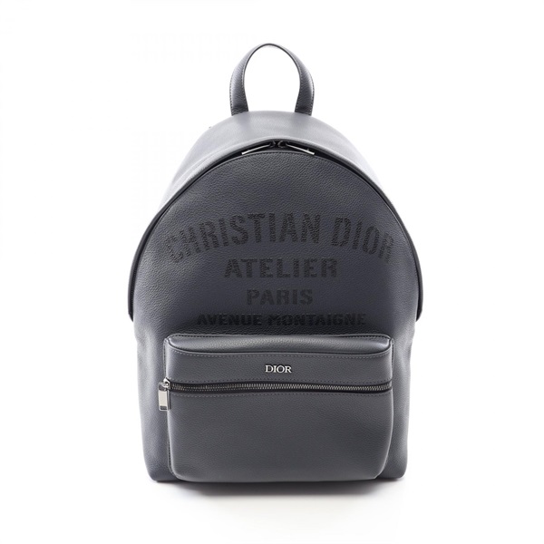 Dior Rucksack Backpack leather Gray Used mens logo