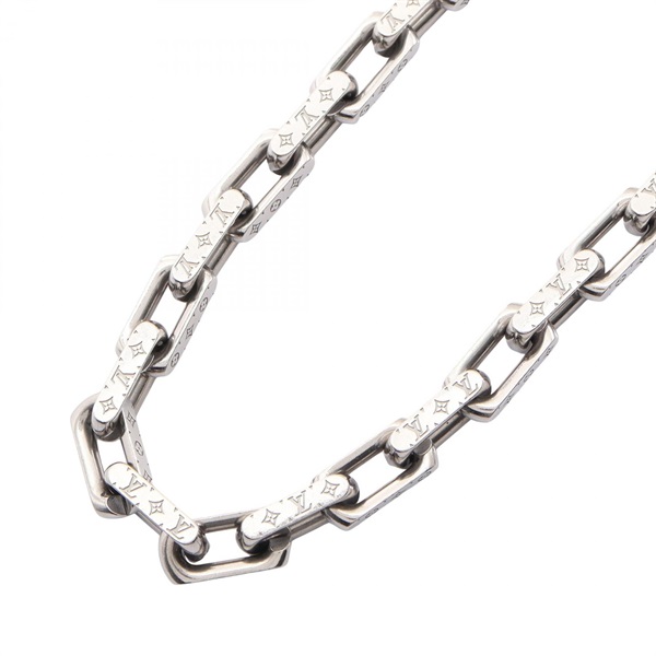 LOUIS VUITTON Collier Chain Monogram Necklace Stainless Steel Used Women LV