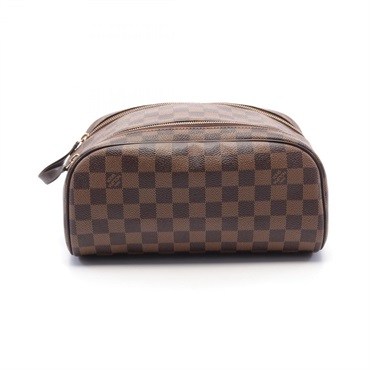 LOUIS VUITTON Trousse toilette king size Pouch N47527 Damier Ebene PVC Used LV