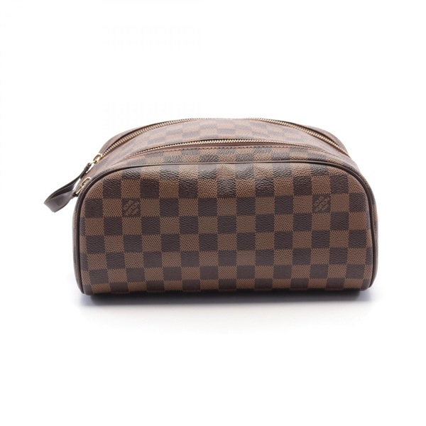 LOUIS VUITTON Trousse toilette king size Pouch N47527 Damier Ebene PVC Used LV