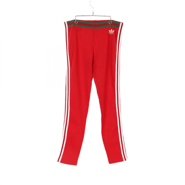 GUCCI × adidas track pants 700501 polyester Red Green White Used Women #XXL