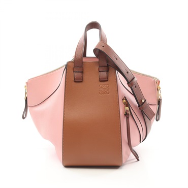 LOEWE Hammock Small Hand shoulder crossbody bag 387.30WS35 leather Pink Brown