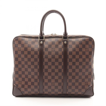 LOUIS VUITTON Porte Document Voyage Business bag N41124 Damier leather Ebene