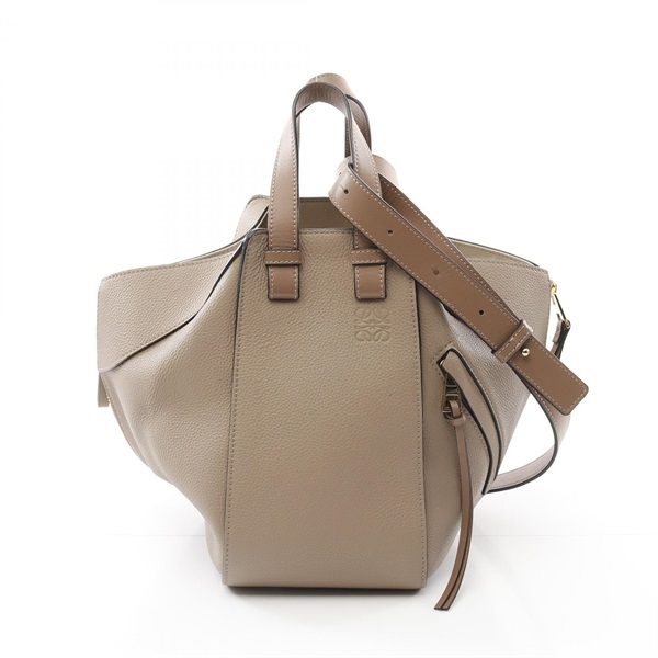 LOEWE HAMMOCK SMALL 2way Hand shoulder crossbody bag leather Beige Used