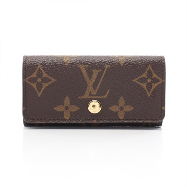 LOUIS VUITTON Multicles 4 key holder case M62631 Monogram canvas Brown Used