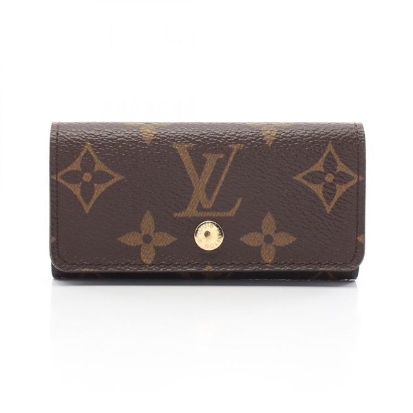 LOUIS VUITTON Multicles 4 key holder case M62631 Monogram canvas Brown Used