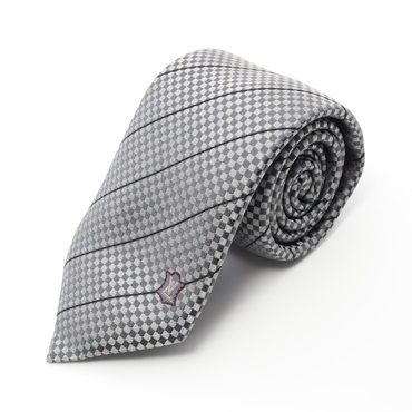 LOUIS VUITTON Cravat Ex Tie silk Gray Gres Used mens