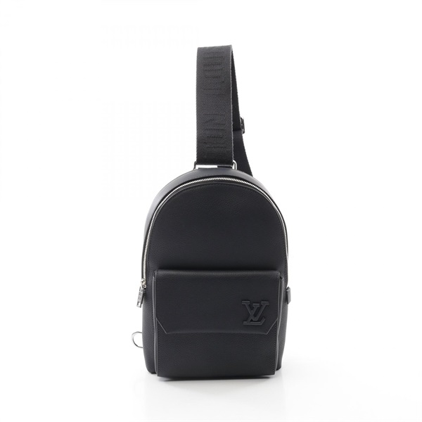 LOUIS VUITTON Pilot Sling Waist bum bag M11601 LV Aerogram leather ink blue used