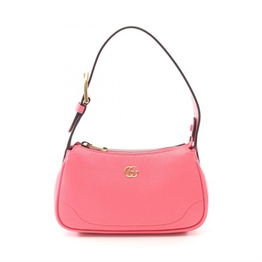 GUCCI Aphrodite GG Marmont Mini Handbag 739076 leather Pink Used Women