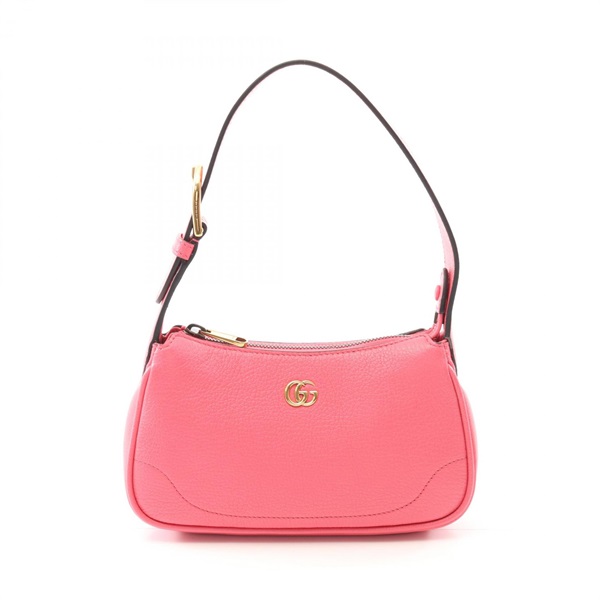 GUCCI Aphrodite GG Marmont Mini Handbag 739076 leather Pink Used Women