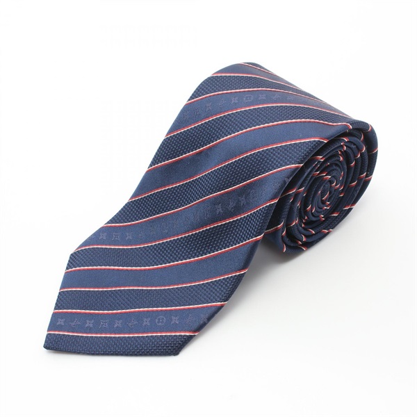 LOUIS VUITTON Tie silk Navy Multicolor Used mens