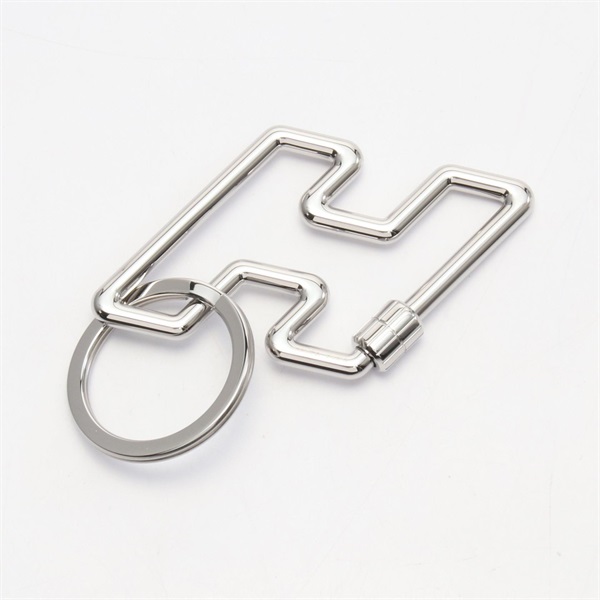HERMES H To Speed key ring metal Silver Used Women