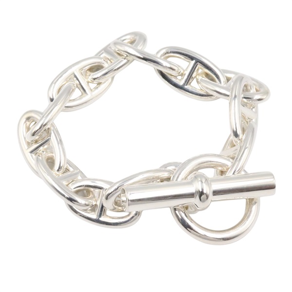 HERMES Chaine d'Ancre GM 12 frames Bracelet Silver925 Used unisex