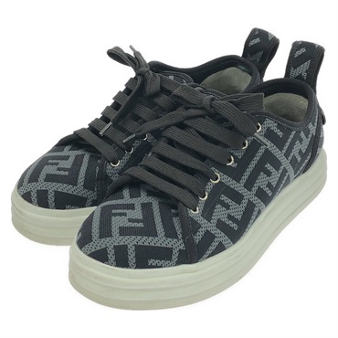FENDI sneakers shoes #36 lace-up  Black Used Women