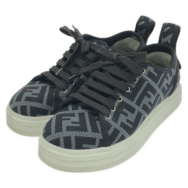 FENDI sneakers shoes #36 lace-up  Black Used Women