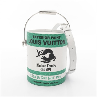 LOUIS VUITTON LV Paint Can Hand crossbody bag M81592 canvas leather Green White