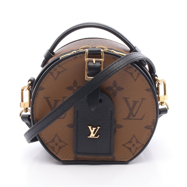 LOUIS VUITTON Mini Boite Chapeau Shoulder Handbag M68276 Monogram Reverse Used