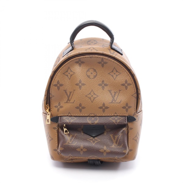 LOUIS VUITTON Palm Springs Mini Backpack Bag M42411 Monogram Reverse Canvas Used