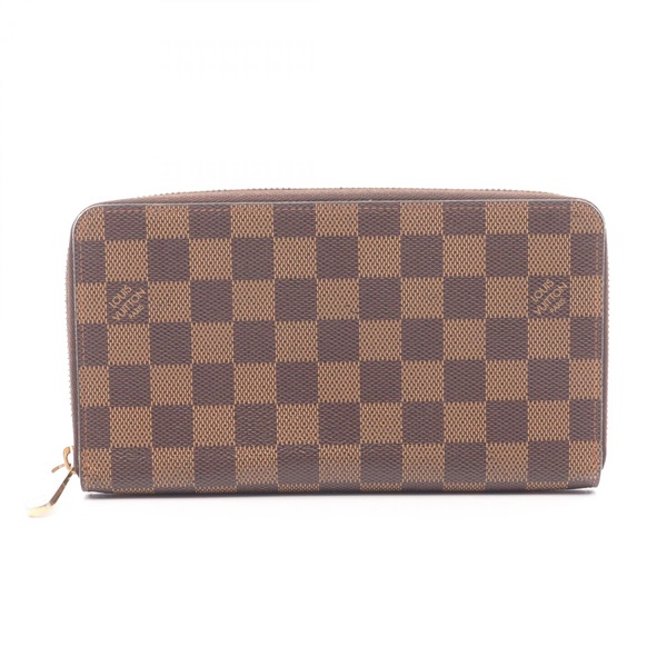 LOUIS VUITTON Zippy Organizer wallet N60003 Damier canvas Ebene Used unisex LV