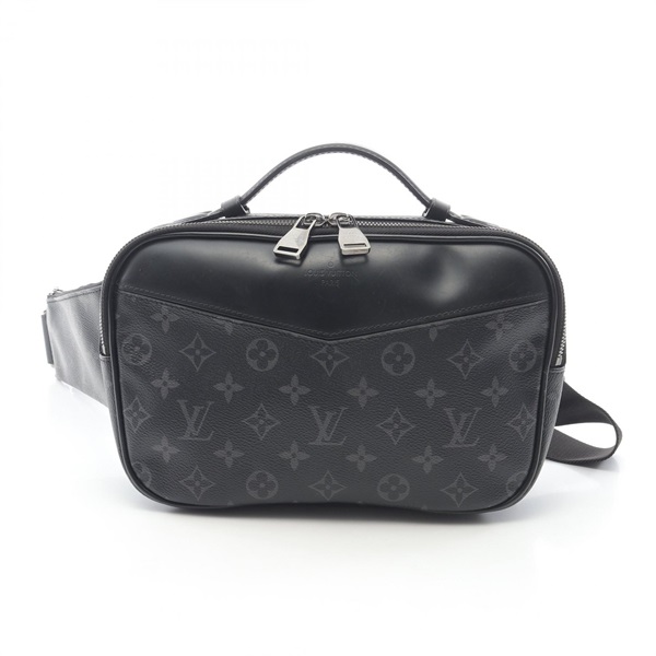 LOUIS VUITTON Waist Bum bag M42906 Monogram eclipse canvas leather Black Used LV