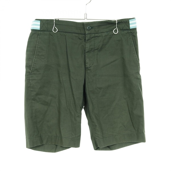 HERMES Half Pants MP02/00H cotton Green Used mens size 44