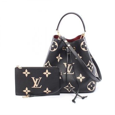 LOUIS VUITTON NeoNoe MM Bicolor Shoulder Handbag M45497 Monogram empreinte LV