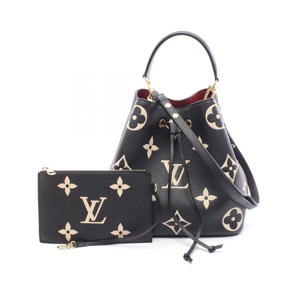 LOUIS VUITTON NeoNoe MM Bicolor Shoulder Handbag M45497 Monogram empreinte LV