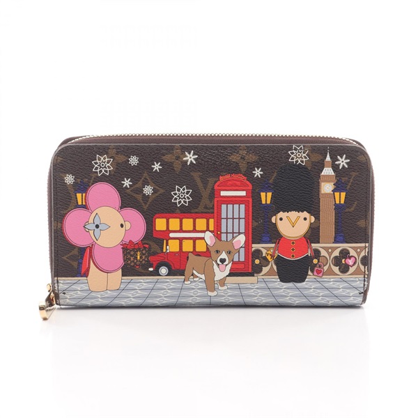 LOUIS VUITTON Zippy Wallet M80861 Monogram Vivienne London canvas used women LV