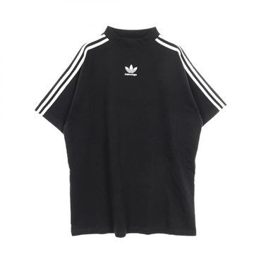 BALENCIAGA × Adidas T-shirt cotton Black White Size 1 Used mens
