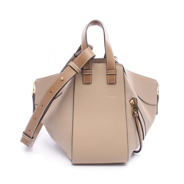 LOEWE HAMMOCK SMALL crossbody shoulder Handbag A538S35X51 leather Beige Brown