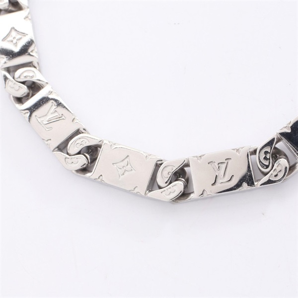 LOUIS VUITTON Collier Monogram Tied Up Necklace Stainless Steel 51cm Used