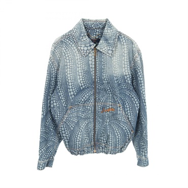 LOUIS VUITTON x yayoi kusama Denim Jacket HOA30WYN3 cotton Navy Used mens #46