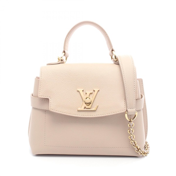 LOUIS VUITTON Lockme Ever MINI chain crossbody Handbag M21052 leather Beige Used