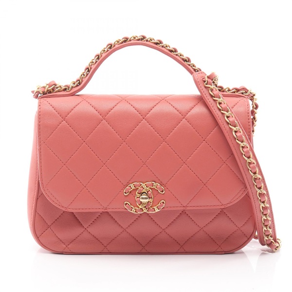 CHANEL CHANEL 19 Matelasse Chain Shoulder Crossbody Bag AS0970 leather Pink GHW