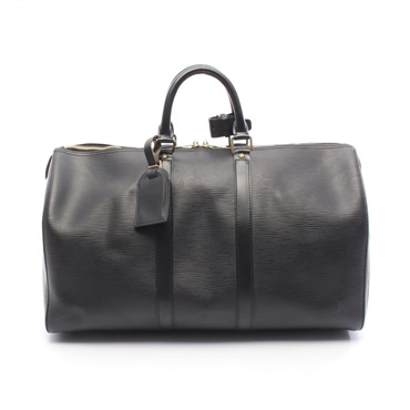 LOUIS VUITTON Keepall 45 Travel Duffel bag M59062 Epi leather Black Used unisex