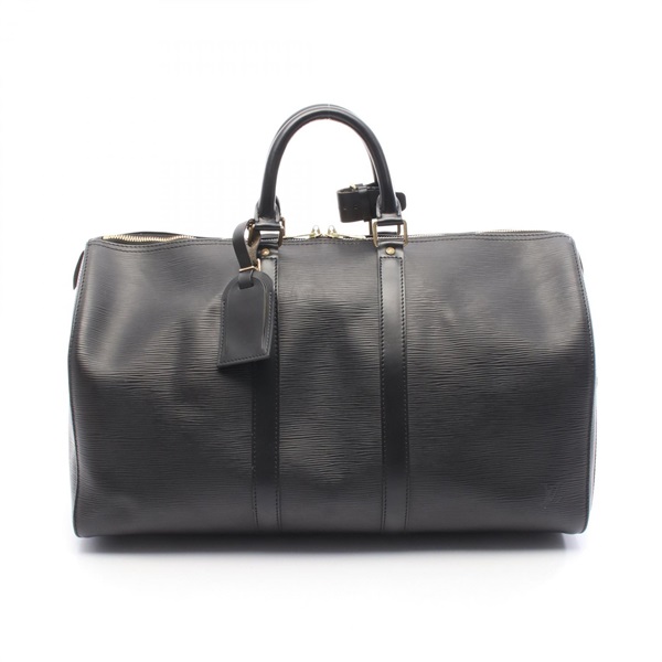 LOUIS VUITTON Keepall 45 Travel Duffel bag M59062 Epi leather Black Used unisex