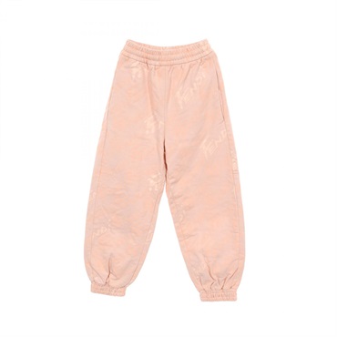 FENDI logo Tapered pants trousers #36 cotton Pink Used Women